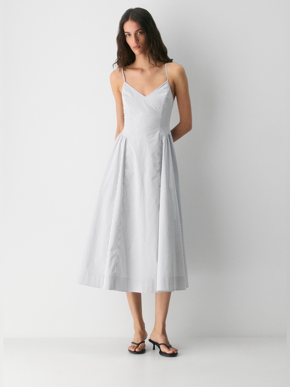 Aritzia Wilfred Technique Poplin Cami Dress